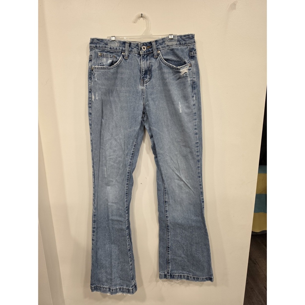 Y2K Low Rise Flare Jeans 5/6 Light Wash Maurices Vintage 2000s Denim